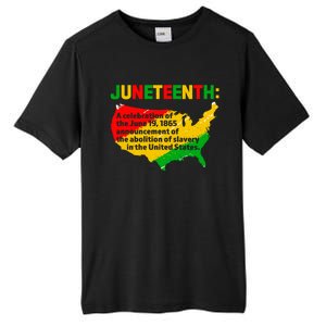 Juneteenth Celebrates Freedom Day African Pride American Cool Gift Tall Fusion ChromaSoft Performance T-Shirt