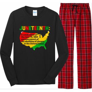 Juneteenth Celebrates Freedom Day African Pride American Cool Gift Long Sleeve Pajama Set