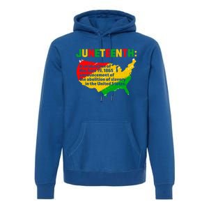 Juneteenth Celebrates Freedom Day African Pride American Cool Gift Premium Hoodie