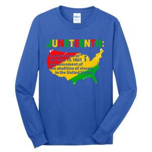 Juneteenth Celebrates Freedom Day African Pride American Cool Gift Tall Long Sleeve T-Shirt