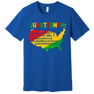 Juneteenth Celebrates Freedom Day African Pride American Cool Gift Premium T-Shirt