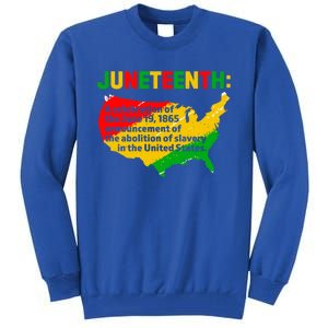 Juneteenth Celebrates Freedom Day African Pride American Cool Gift Tall Sweatshirt