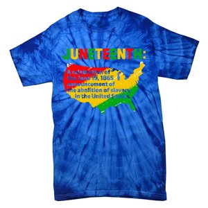 Juneteenth Celebrates Freedom Day African Pride American Cool Gift Tie-Dye T-Shirt