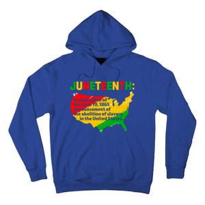 Juneteenth Celebrates Freedom Day African Pride American Cool Gift Tall Hoodie