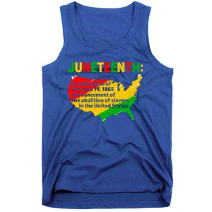 Juneteenth Celebrates Freedom Day African Pride American Cool Gift Tank Top