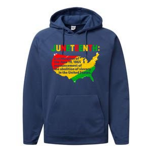 Juneteenth Celebrates Freedom Day African Pride American Cool Gift Performance Fleece Hoodie