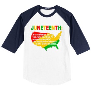 Juneteenth Celebrates Freedom Day African Pride American Cool Gift Baseball Sleeve Shirt