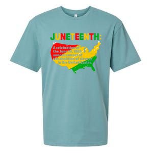 Juneteenth Celebrates Freedom Day African Pride American Cool Gift Sueded Cloud Jersey T-Shirt