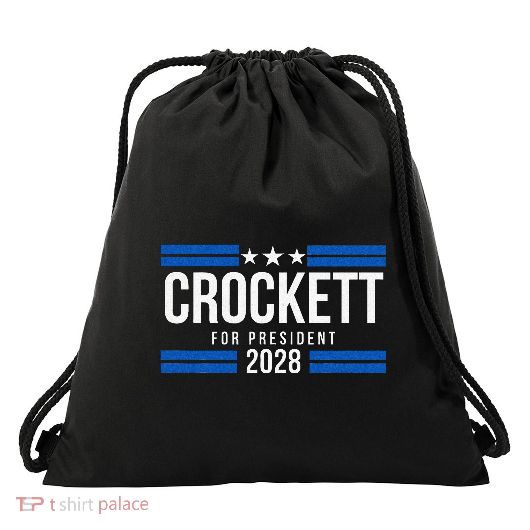 Jasmine Crockett For President 2028 Jasmine Crockett 2028 Drawstring Bag