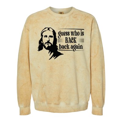 Jesus Christian Guess Who's Back Happy Easter Colorblast Crewneck Sweatshirt