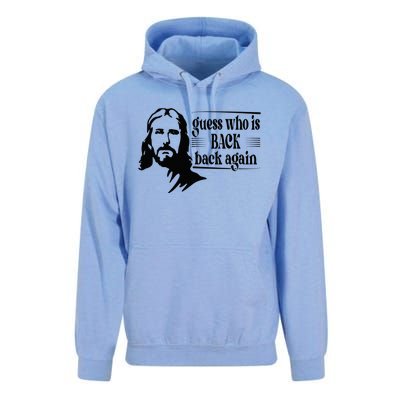 Jesus Christian Guess Who's Back Happy Easter Unisex Surf Hoodie