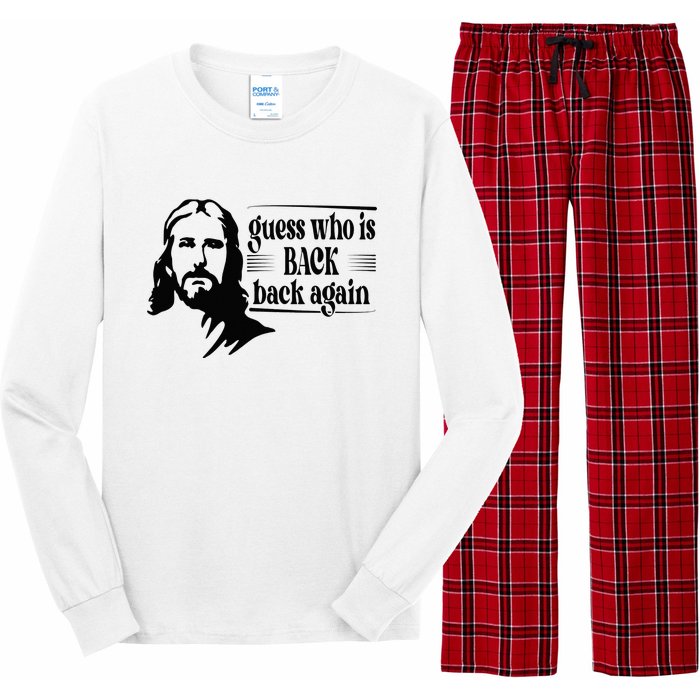 Jesus Christian Guess Who's Back Happy Easter Long Sleeve Pajama Set