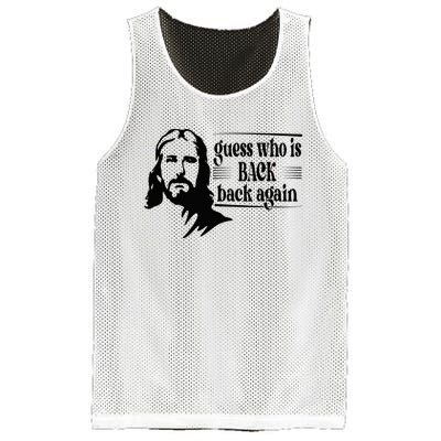 Jesus Christian Guess Who's Back Happy Easter Mesh Reversible Basketball Jersey Tank