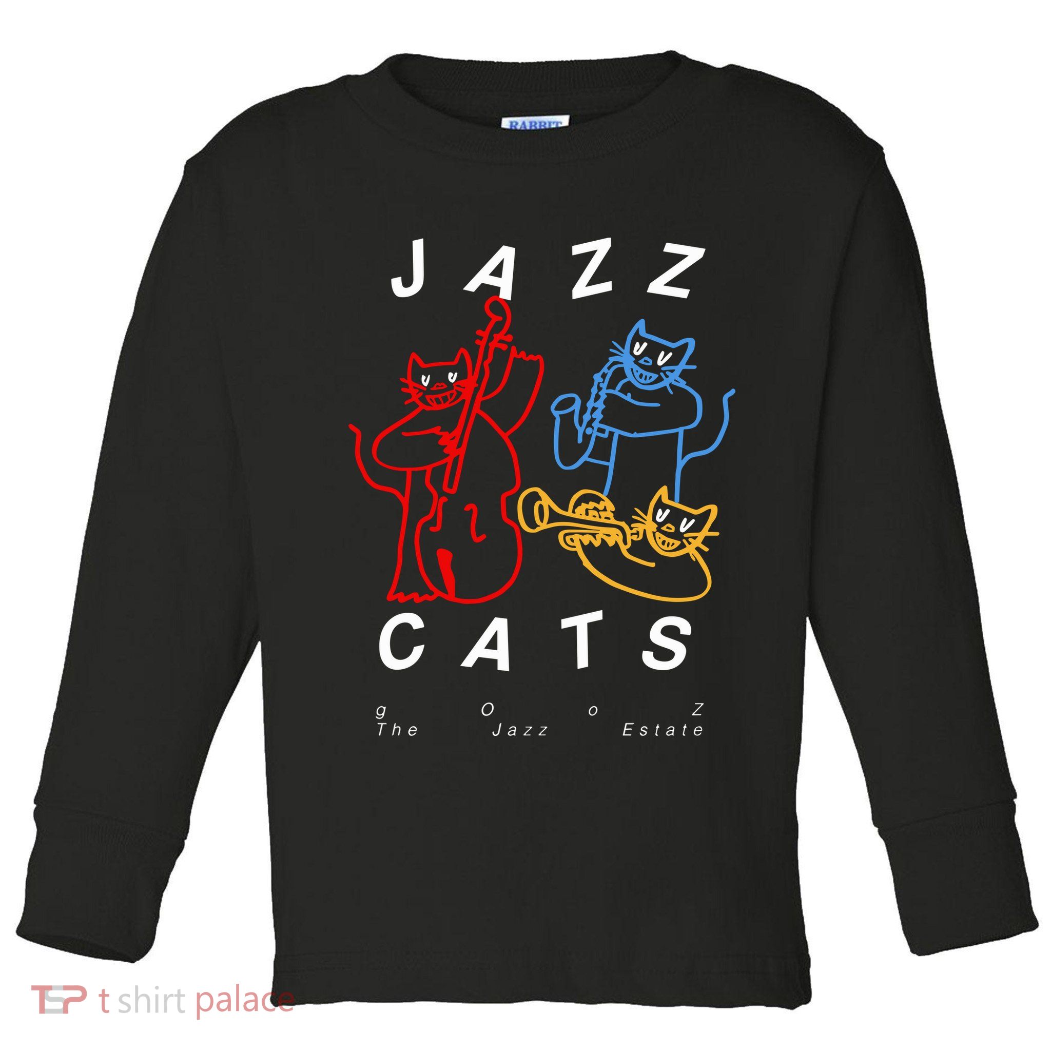 Jazz Cats Gooz The Jazz Estate Toddler Long Sleeve Shirt