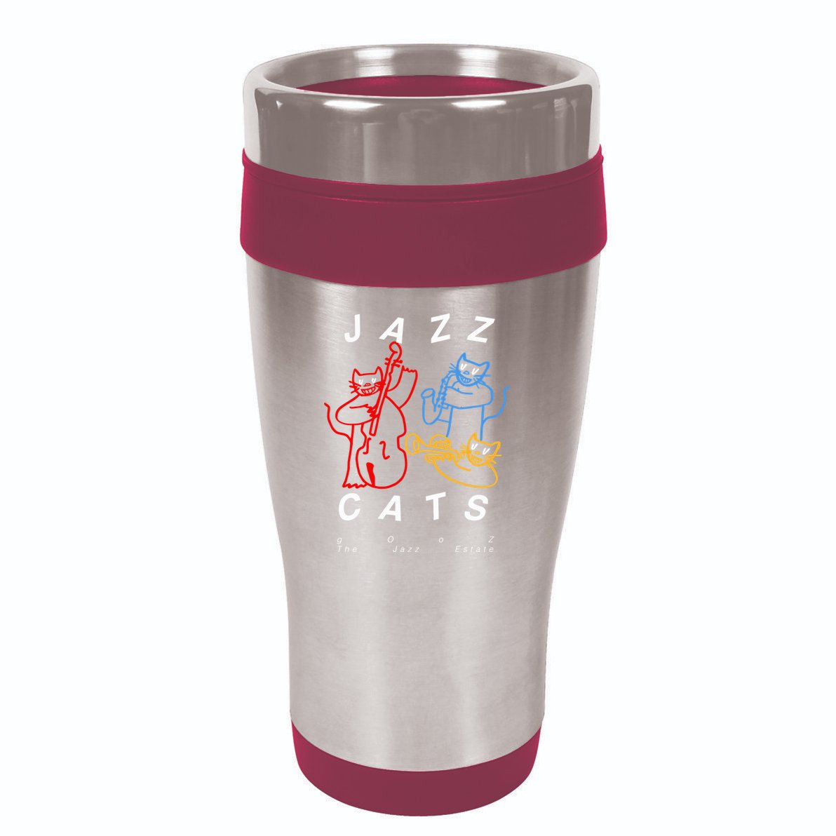 Jazz Cats Gooz The Jazz Estate 16oz Travel Tumbler