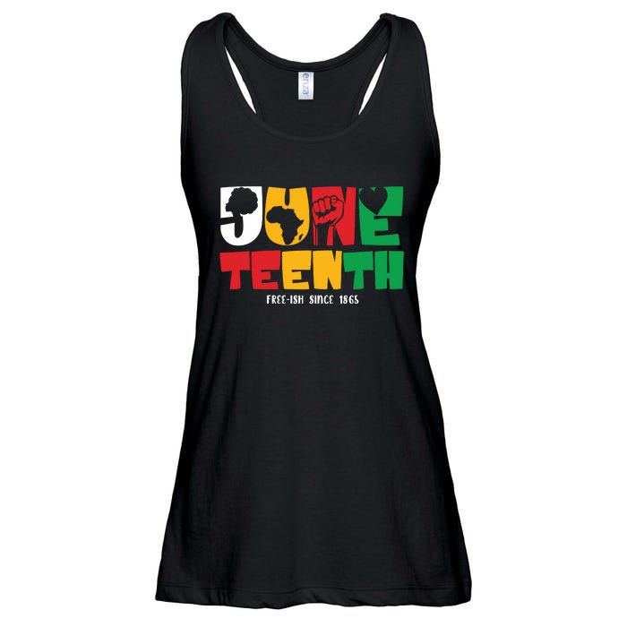 Juneteenth Celebration Graphic Ladies Essential Flowy Tank