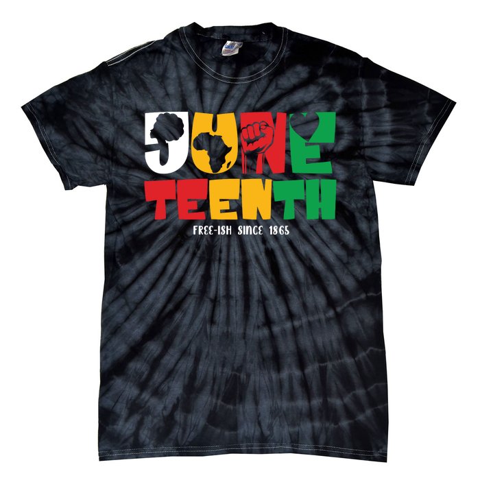 Juneteenth Celebration Graphic Tie-Dye T-Shirt