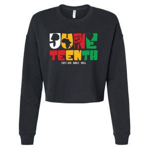 Juneteenth Celebration Graphic Cropped Pullover Crew