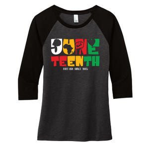 Juneteenth Celebration Graphic Women's Tri-Blend 3/4-Sleeve Raglan Shirt