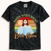 Jesus Christian Guess Who's Back Happy Easter Kids Tie-Dye T-Shirt