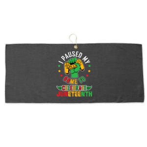 Juneteenth Celebration Graphic Large Microfiber Waffle Golf Towel