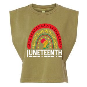 Juneteenth Celebration Graphic Garment-Dyed Women's Muscle Tee