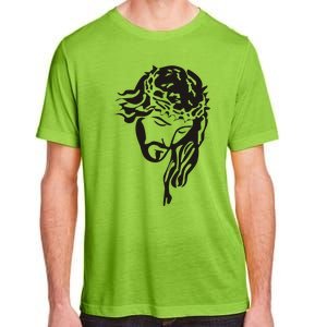 Jesus Christ God Love Face Religion Faith Graphic Adult ChromaSoft Performance T-Shirt