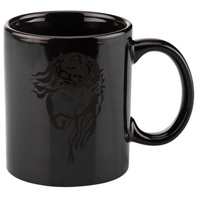 Jesus Christ God Love Face Religion Faith Graphic 11oz C Handle Ceramic Mug