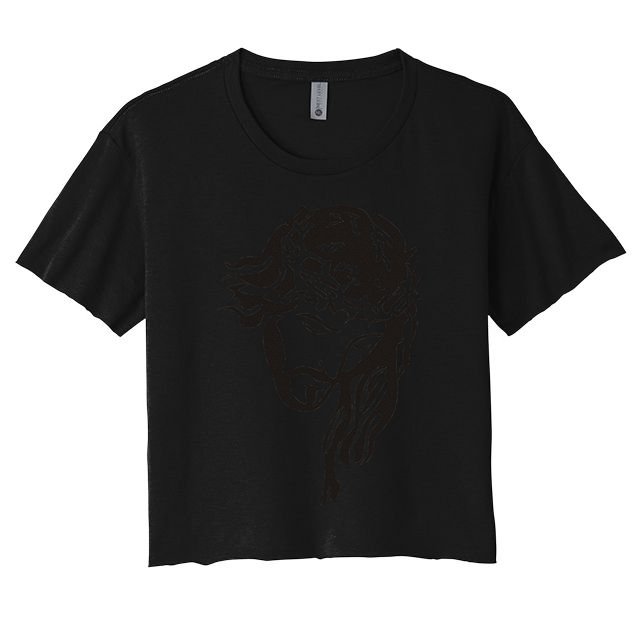 Jesus Christ God Love Face Religion Faith Graphic Crop Top