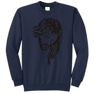 Jesus Christ God Love Face Religion Faith Graphic Sweatshirt