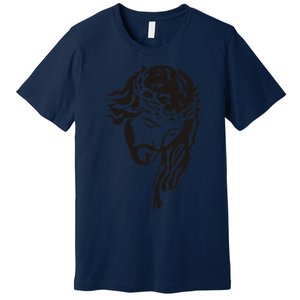 Jesus Christ God Love Face Religion Faith Graphic Premium T-Shirt