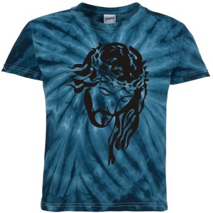 Jesus Christ God Love Face Religion Faith Graphic Kids Tie-Dye T-Shirt