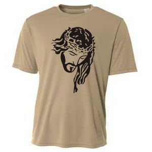 Jesus Christ God Love Face Religion Faith Graphic Cooling Performance Crew T-Shirt