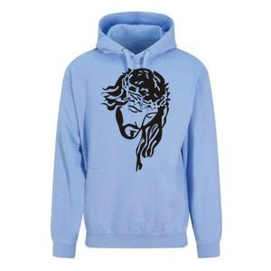 Jesus Christ God Love Face Religion Faith Graphic Unisex Surf Hoodie