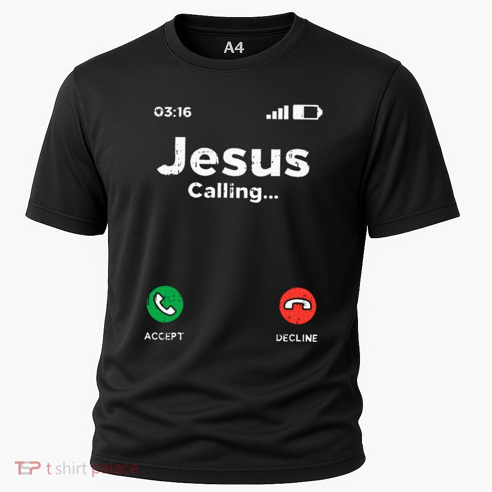 Jesus Calling God Christ Faith Religious Christian Gift Performance Shirt