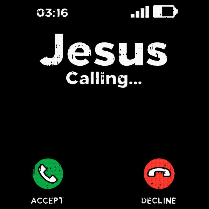 Jesus Calling God Christ Faith Religious Christian Gift Tall T-Shirt