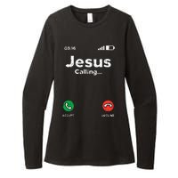 Jesus Calling God Christ Faith Religious Christian Gift Womens CVC Long Sleeve Shirt