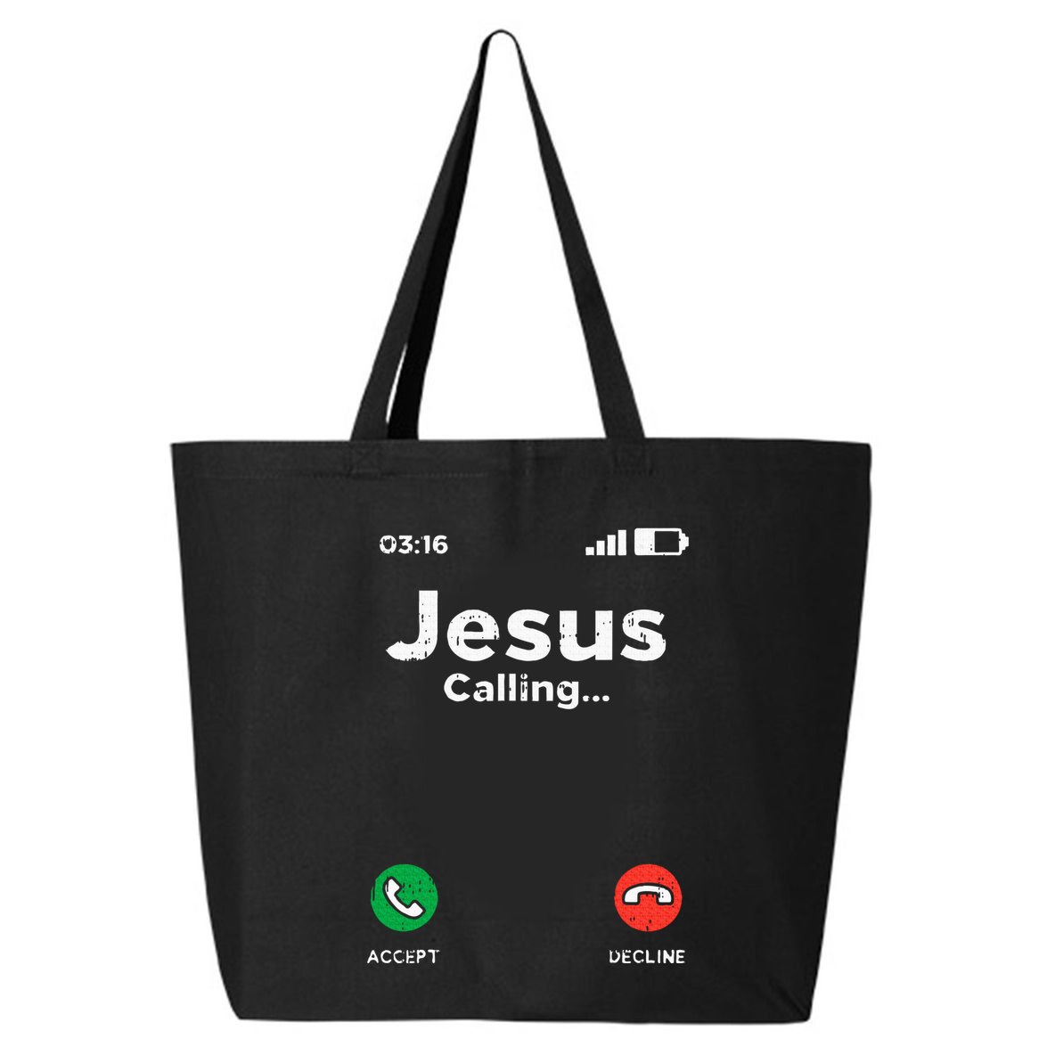 Jesus Calling God Christ Faith Religious Christian Gift 25L Jumbo Tote
