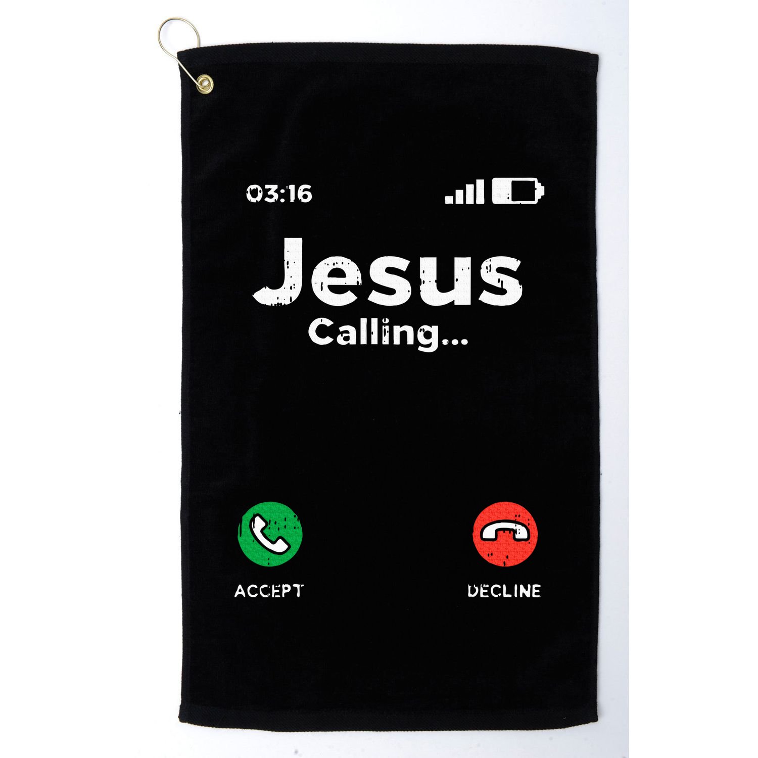 Jesus Calling God Christ Faith Religious Christian Gift Golf Towel