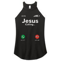 Jesus Calling God Christ Faith Religious Christian Gift Women's Perfect Tri Rocker Tank