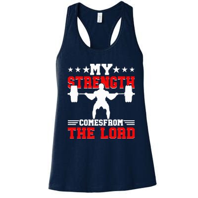 Jesus Christian Gym Workout Weightlifting Fitness Women's Racerback Tank