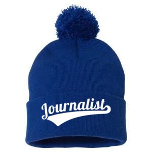 Journalist Cute Gift Pom Pom 12in Knit Beanie