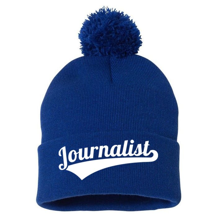 Journalist Cute Gift Pom Pom 12in Knit Beanie