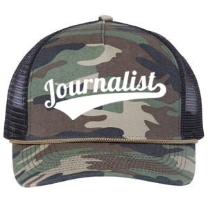 Journalist Cute Gift Retro Rope Trucker Hat Cap