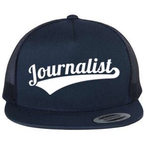 Journalist Cute Gift Flat Bill Trucker Hat