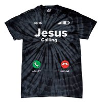 Jesus Calling God Christ Faith Religious Christian Gift Tie-Dye T-Shirt