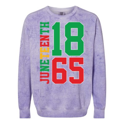 Juneteenth Celebration Graphic Colorblast Crewneck Sweatshirt