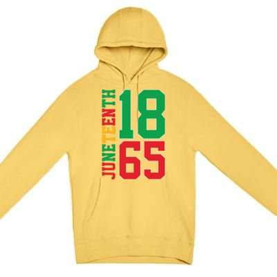 Juneteenth Celebration Graphic Premium Pullover Hoodie