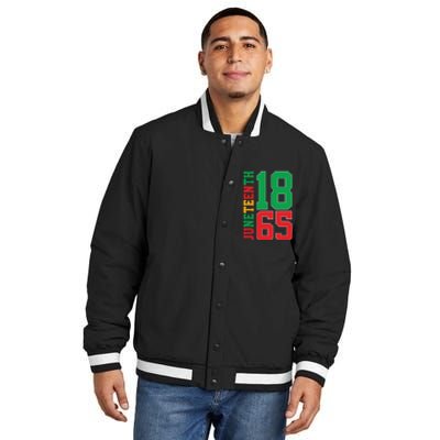 Juneteenth Celebration Graphic Insulated Varsity Jacket