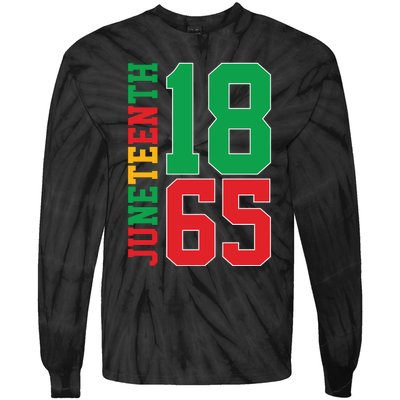 Juneteenth Celebration Graphic Tie-Dye Long Sleeve Shirt